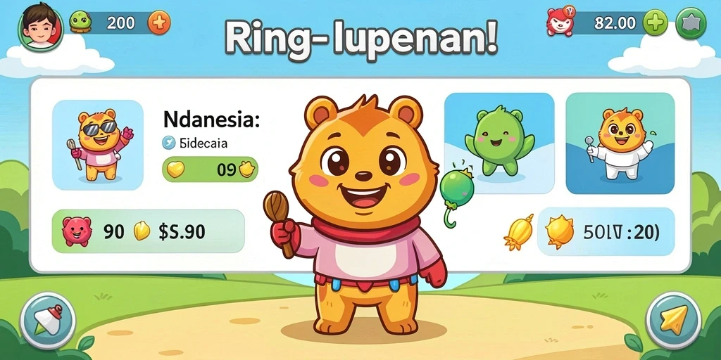Tangkapan layar menampilkan karakter utama dalam aksinya.