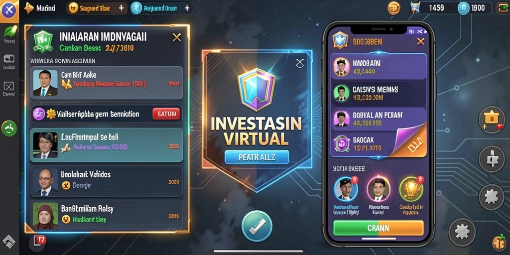 Tampilan antarmuka permainan yang menarik dan intuitif.