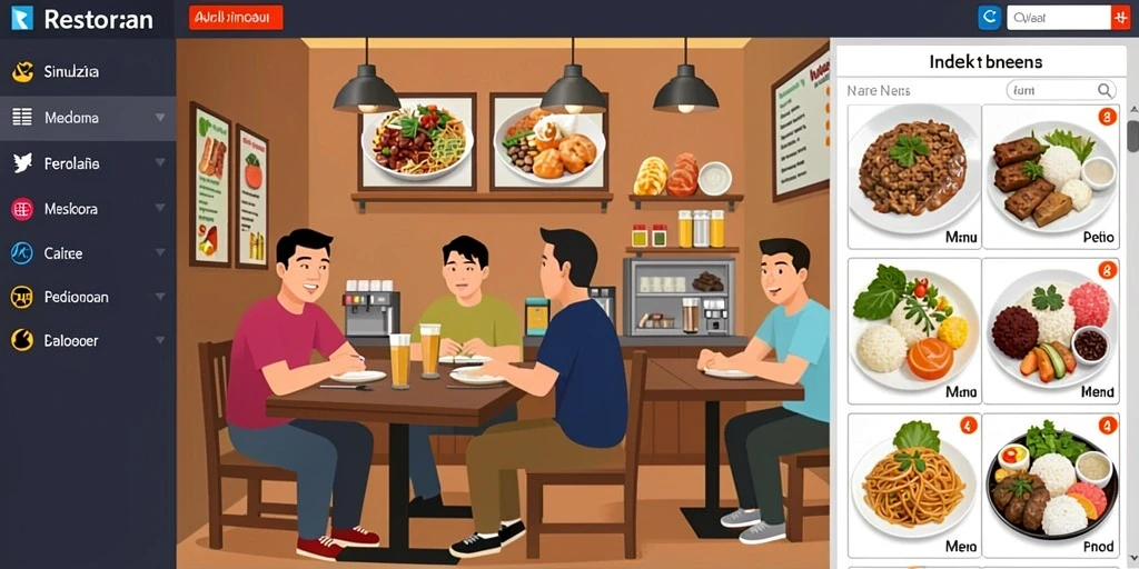 Tampilan awal aplikasi BUAH4D yang menarik.