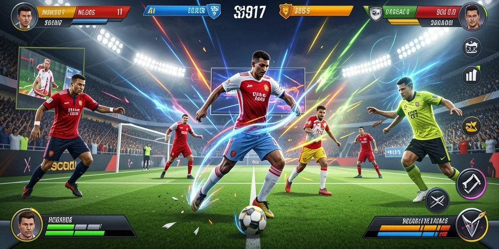 Screenshot menampilkan antarmuka permainan yang menarik.