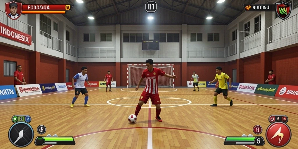 Tampilan grafis menawan dengan warna cerah.