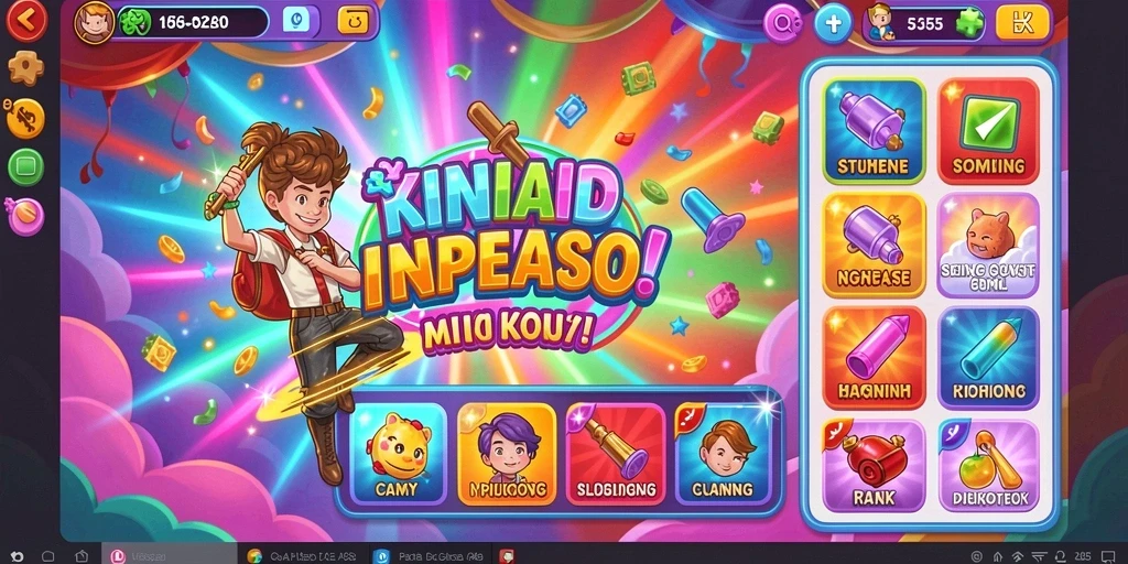 Tampilan menu utama yang menarik dan mudah dinavigasi.