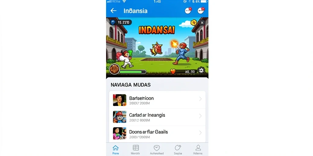 Tangkapan layar pertama menunjukkan antarmuka permainan yang menarik.