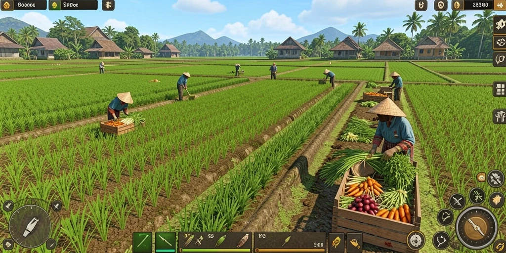 Screenshot menunjukkan antarmuka permainan yang menarik.