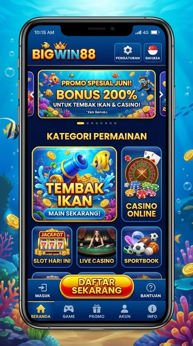 Cuplikan layar menu unduhan bigwin88 untuk perangkat Android